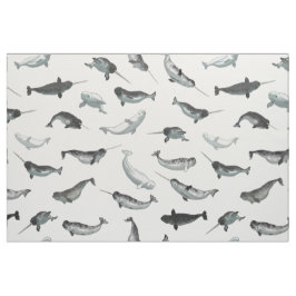 Tela Modelo ártico de Narwhals y de las belugas