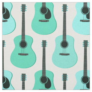 Tela Modelo azul de las guitarras acústicas