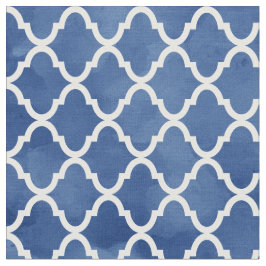 Tela Modelo azul marino elegante de Quatrefoil de la