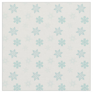 Tela Modelo azul y blanco de los copos de nieve