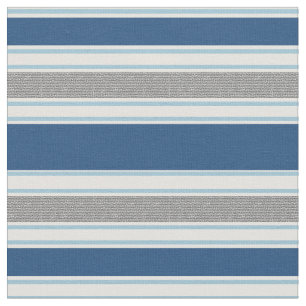 Tela Modelo azul y gris moderno de las rayas