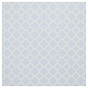 Tela Modelo blanco azul claro de Quatrefoil