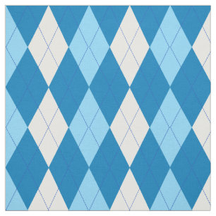 Tela Modelo blanco del trullo el   Skyblue el   Argyle