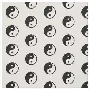 Tela Modelo blanco negro del símbolo de Yin Yang