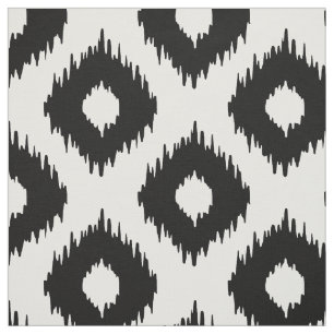 Tela Modelo blanco y negro de Ikat