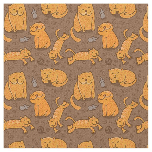 Tela Modelo con los gatos (De cerca)