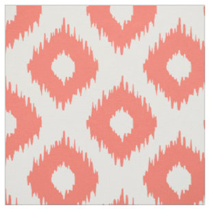 Tela Modelo coralino de Ikat