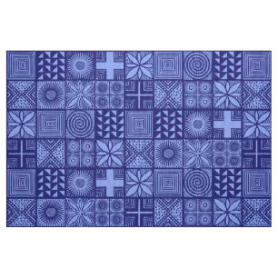 Tela Modelo de Adire - sombras del azul