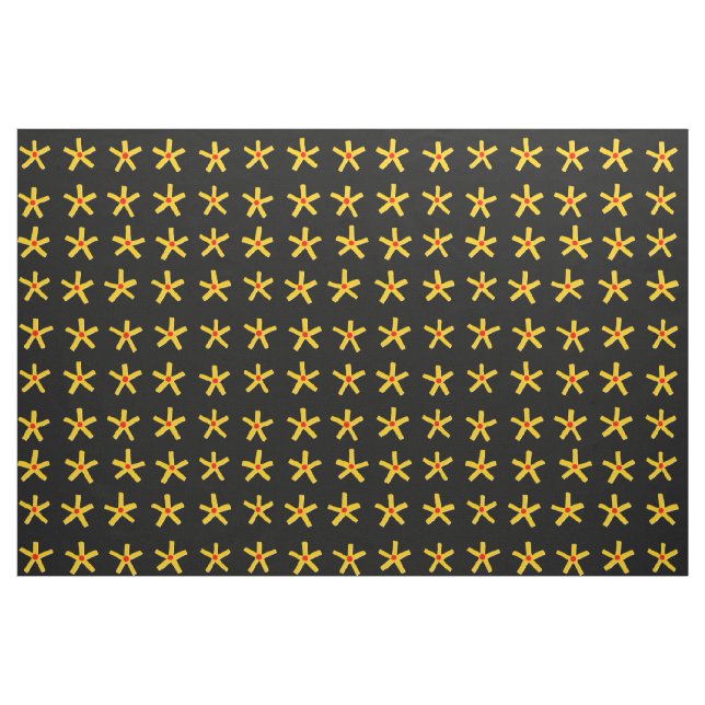 Tela Modelo de estrella egipcio del estilo - negro ("Cuarto gordo" (fat quarter))