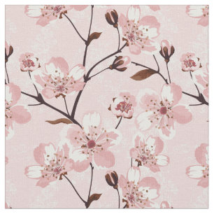 Tela Modelo de flores de la flor de cerezo