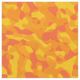 Tela Modelo de impresión de camuflaje amarillo Naranja