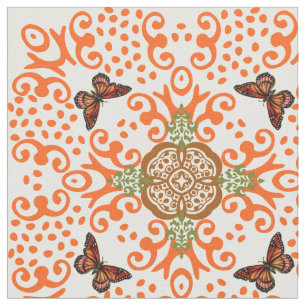 Tela Modelo de la apariencia vintage de la mariposa