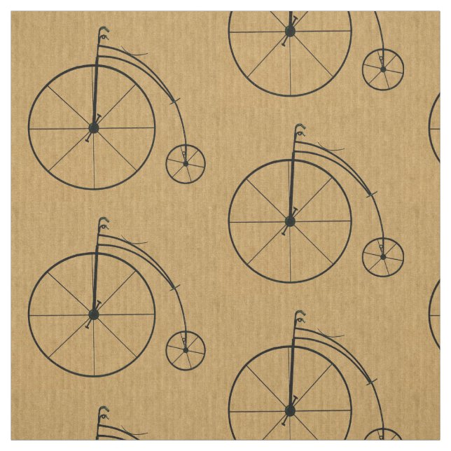 Tela Modelo de la bicicleta del vintage (Retal)