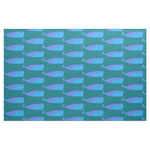 Tela modelo de las ballenas azules