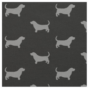 Tela Modelo de las siluetas de Basset Hound