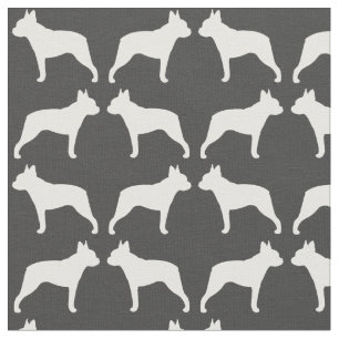 Tela Modelo de las siluetas de Boston Terrier