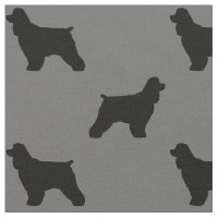 Modelo de las siluetas de cocker spaniel