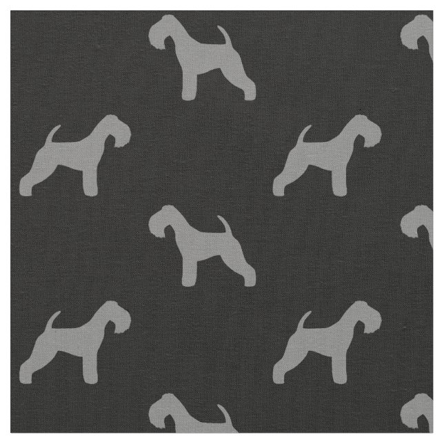 Tela Modelo de las siluetas de Lakeland Terrier (De cerca)