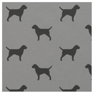 Tela Modelo de las siluetas de Terrier de frontera