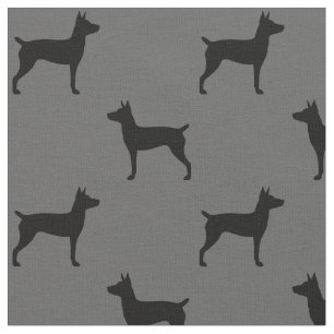 Tela Modelo de las siluetas de Terrier de rata