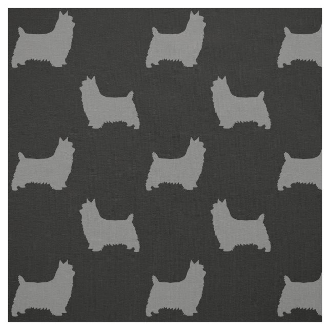 Tela Modelo de las siluetas de Terrier sedoso (Retal)