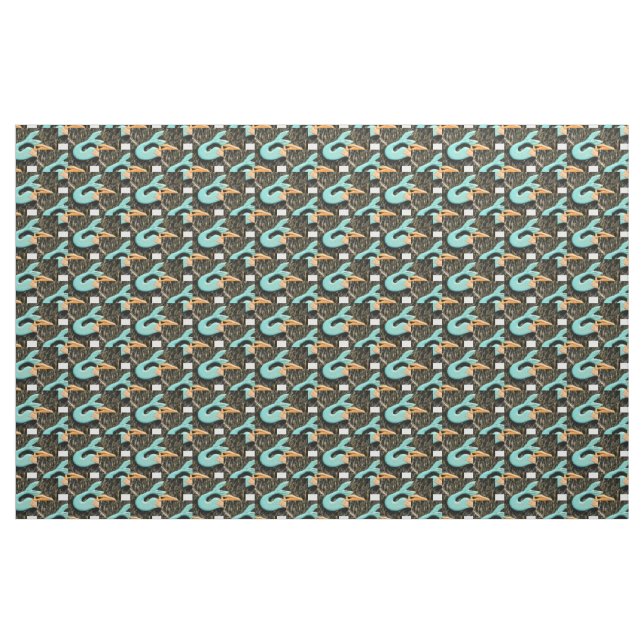 Tela modelo de las sirenas de la azul-cola (Yarda)
