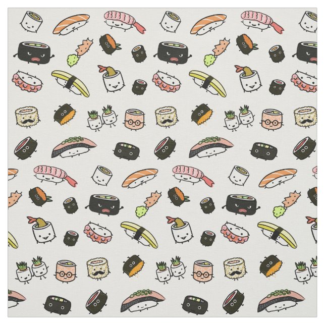 Tela Modelo de los caracteres del sushi (Retal)