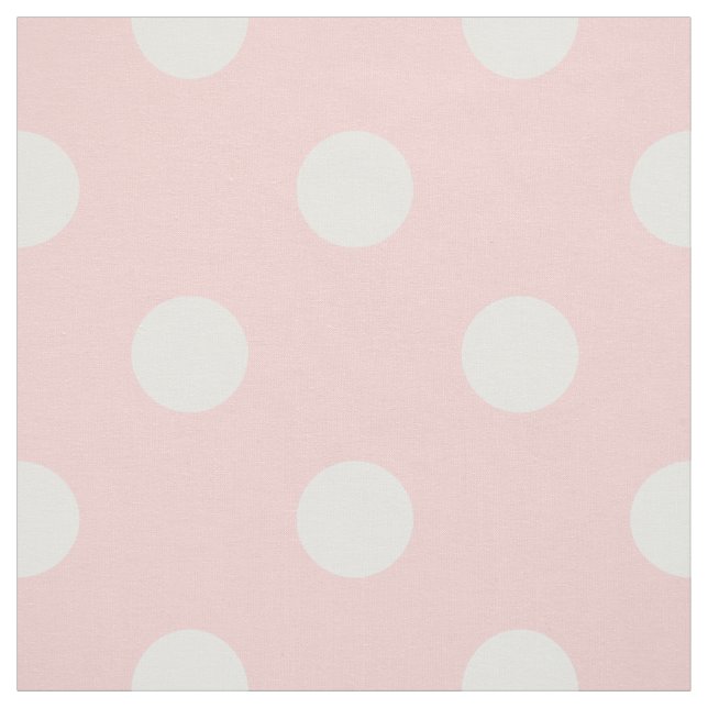 Tela Modelo de lunar rosado y blanco (Retal)