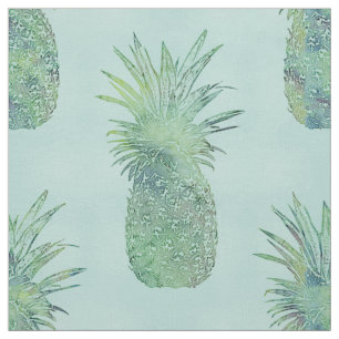 Tela Modelo de moda de la piña de la acuarela