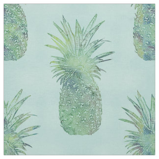 Tela Modelo de moda de la piña de la acuarela