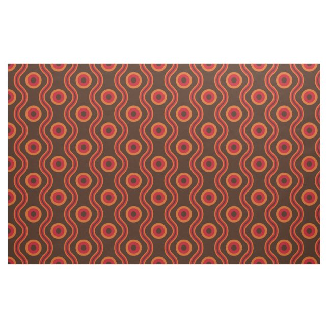 Tela modelo de onda del anillo del estilo 70s ("Cuarto gordo" (fat quarter))