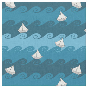 Tela Modelo de papel de los barcos