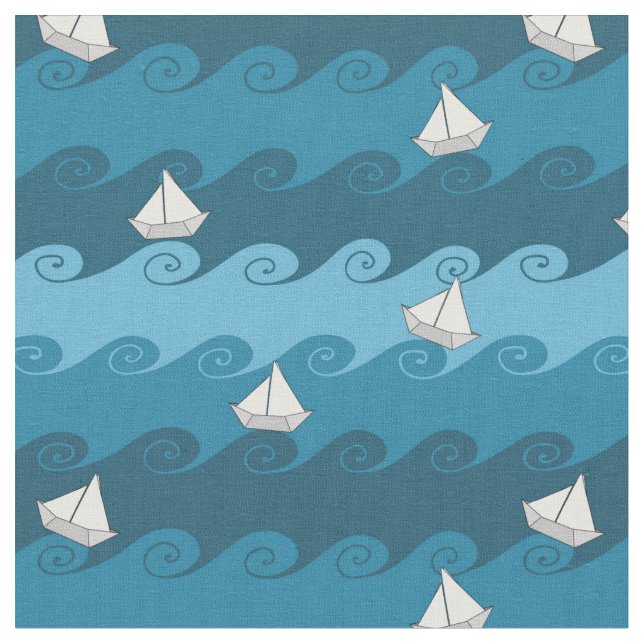 Tela Modelo de papel de los barcos (De cerca)