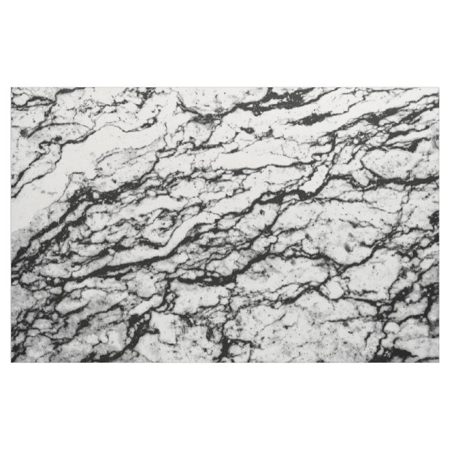 Tela Modelo de piedra de mármol blanco y negro (Yarda)