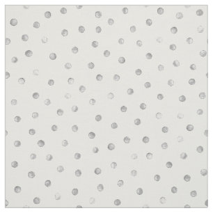 Tela Modelo de puntos del confeti del blanco gris