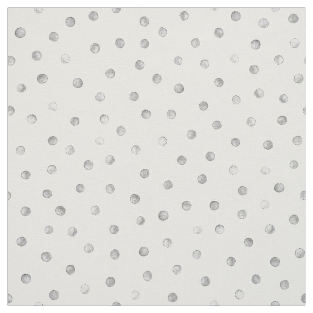 Tela Modelo de puntos del confeti del blanco gris (Retal)