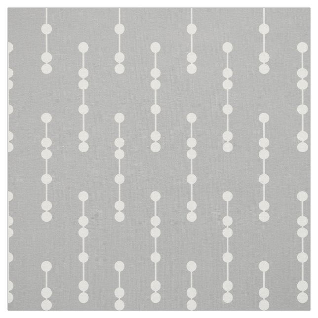 Tela Modelo de puntos geométrico gris (Retal)