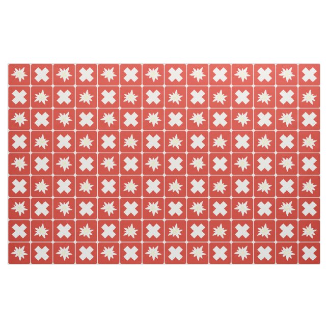 Tela Modelo de Suiza Edelweiss ("Cuarto gordo" (fat quarter))