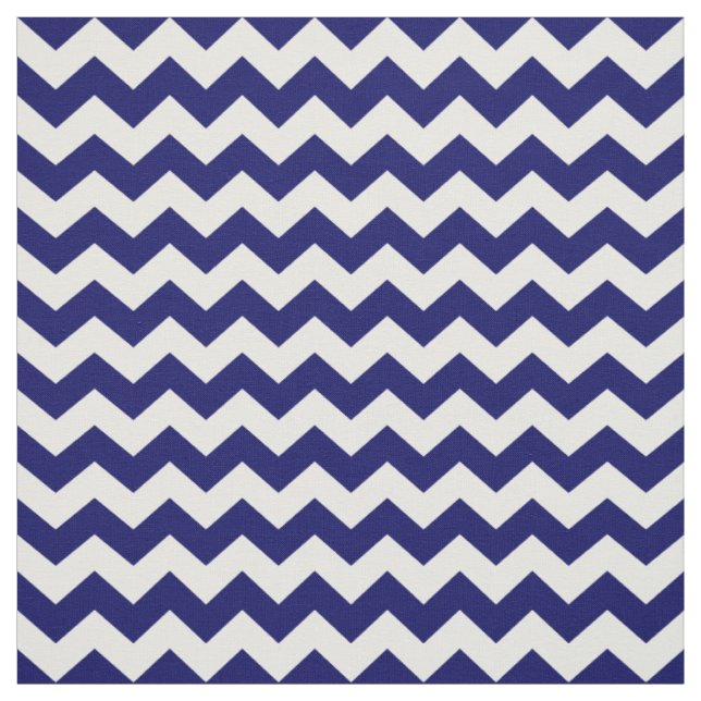 Tela Modelo de zigzag de Chevron de los azules marinos (Retal)