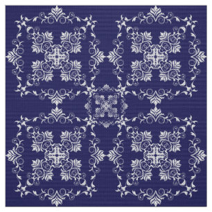 Tela Modelo del azul del damasco