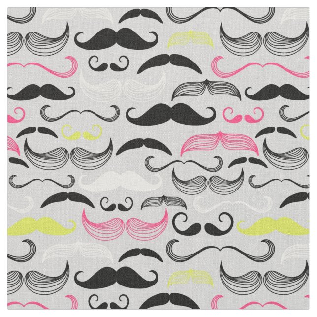 Tela Modelo del bigote, estilo retro (De cerca)