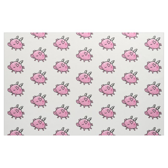 Tela Modelo del cerdo del vuelo ("Cuarto gordo" (fat quarter))