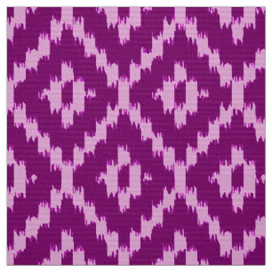 Tela Modelo del diamante de Ikat - púrpura Amethyst y