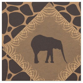Tela Modelo del diamante del elefante y del estampado