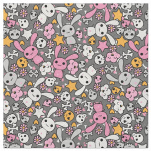 Tela modelo del gris del kawaii