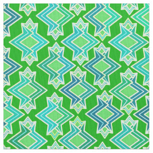 Tela Modelo del papel pintado del art déco, verde de