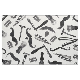 Tela Modelo del peluquero de la acuarela de la máquina