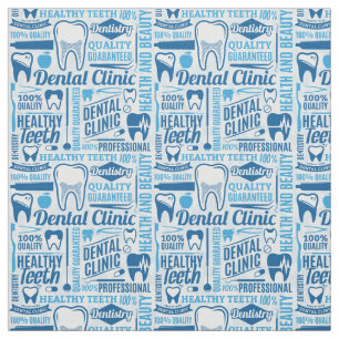 Tela Modelo dental azul de la clínica