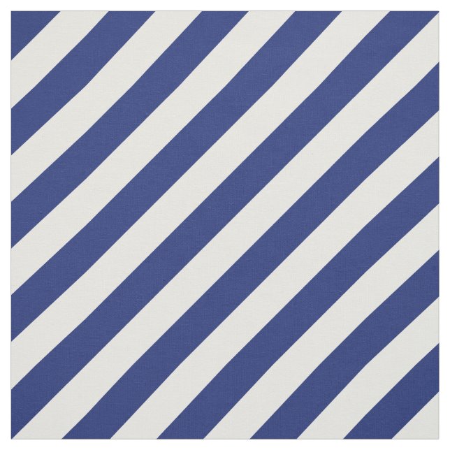 Tela Modelo diagonal del azul marino y blanco de las (Retal)
