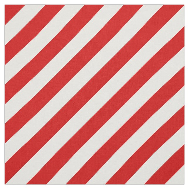 Tela Modelo diagonal rojo y blanco de las rayas (Retal)